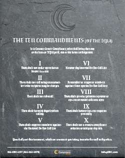 The Ten Commandments (of the TCPA)