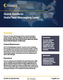 Quick Guide to State Text Messaging Laws