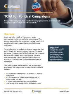 TCPA for Political Campaigns