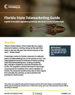 Florida State Telemarketing Guide